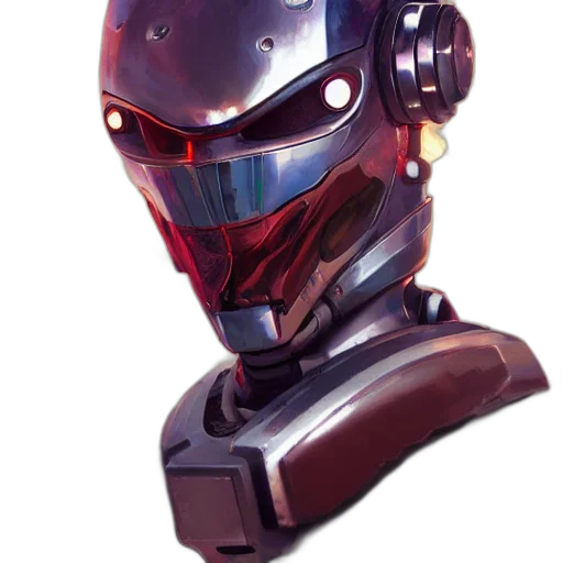 robot, mask, face, weapon transparent PNG cut-out