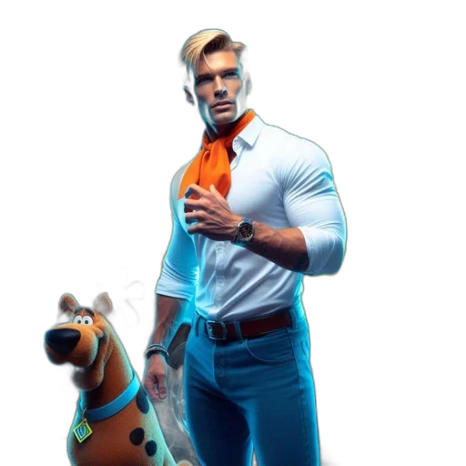 animal, jacket, weapon, staff transparent PNG cut-out