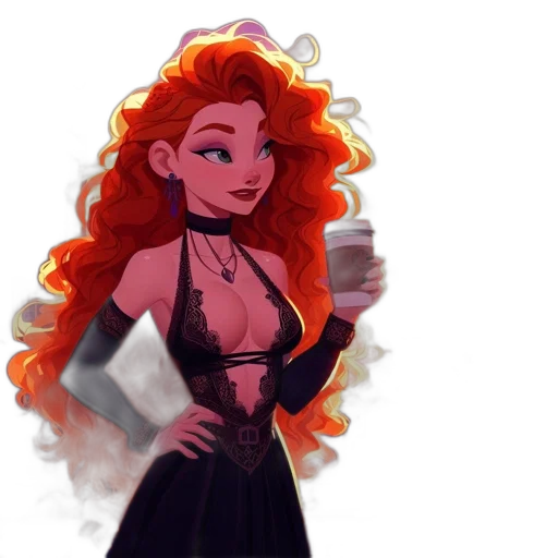 dress, crown, cartoon, concept art transparent PNG cut-out