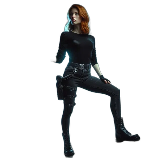 jacket, staff, cyberpunk, concept art transparent PNG cut-out