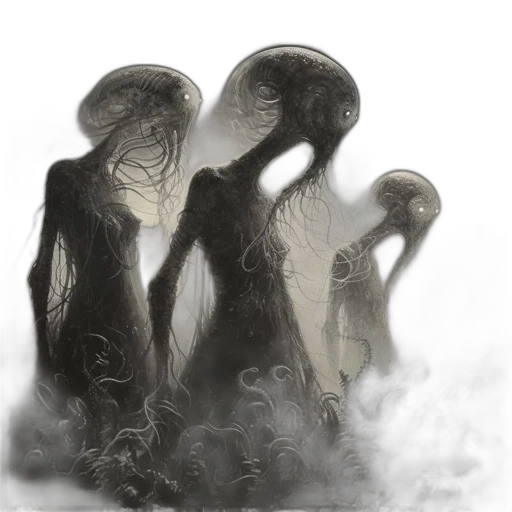 creature, hair, mask, robot transparent PNG cut-out