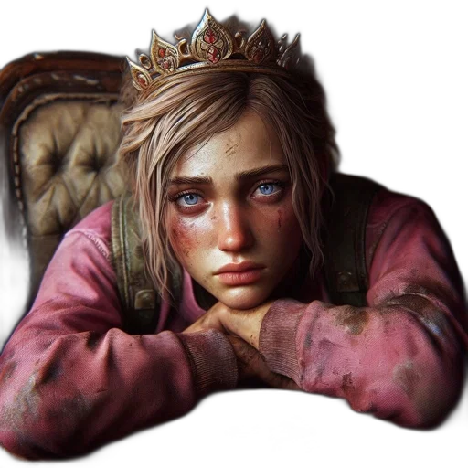 crown, face, jewelry, weapon transparent PNG cut-out