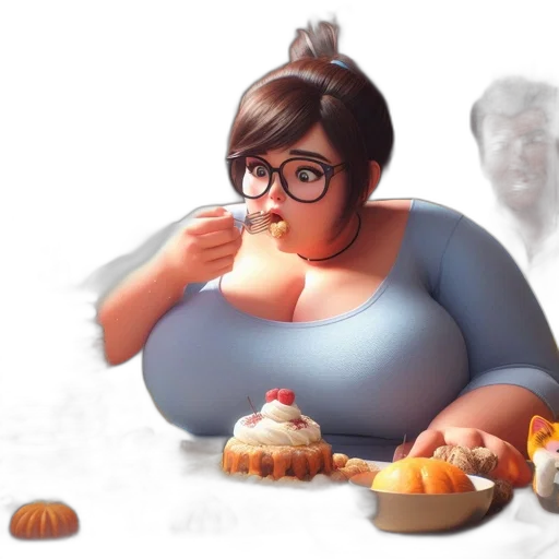 food, dress, concept art, 3d render transparent PNG cut-out