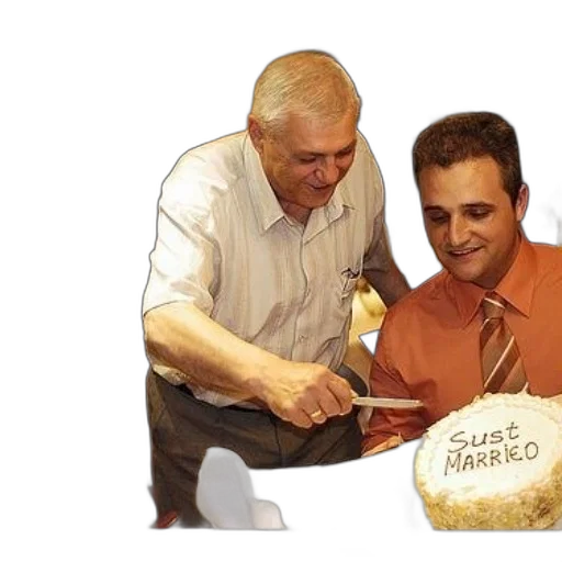 food, staff, two, men transparent PNG cut-out