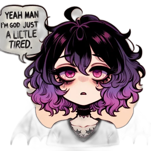 hair, creature, anime, cartoon transparent PNG cut-out