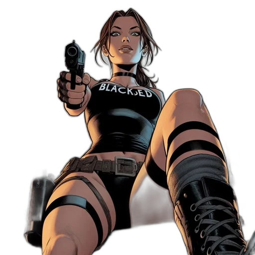 weapon, comic book art, concept art, cyberpunk transparent PNG cut-out