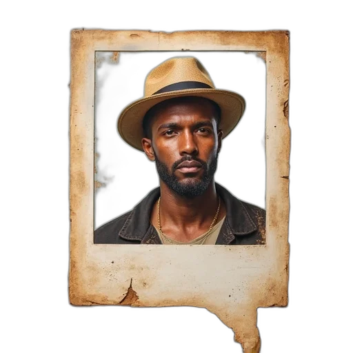 hat, face, staff, photorealistic transparent PNG cut-out