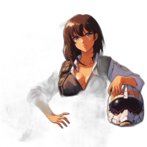 jacket, mask, weapon, dress transparent PNG cut-out