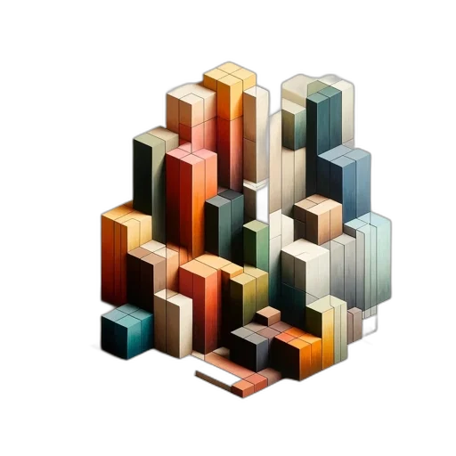 building, furniture, 3d render, pixel art transparent PNG cut-out