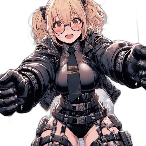 robot, jacket, weapon, dress transparent PNG cut-out