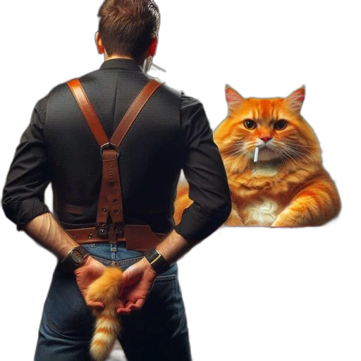 jacket, staff, animal, concept art transparent PNG cut-out