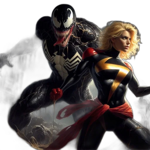 comic book art, concept art, fantasy art, menacing transparent PNG cut-out