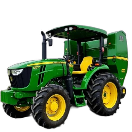 green, john, deere, tractor transparent PNG cut-out