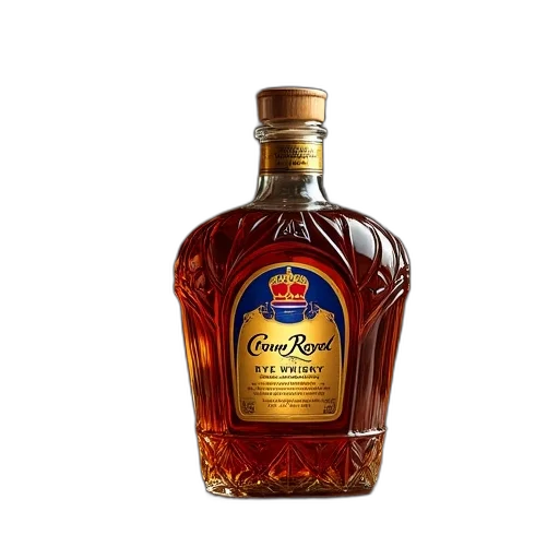 bottle, crown, photorealistic, 3d render transparent PNG cut-out