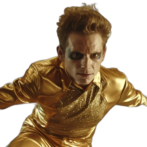 golden, subject, image, man transparent PNG cut-out
