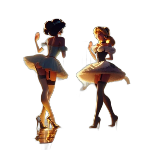 dress, shoes, concept art, pixel art transparent PNG cut-out