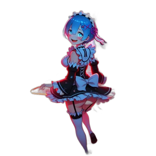 dress, staff, creature, robot transparent PNG cut-out