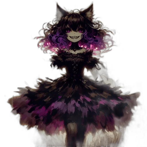 dress, creature, mask, crown transparent PNG cut-out