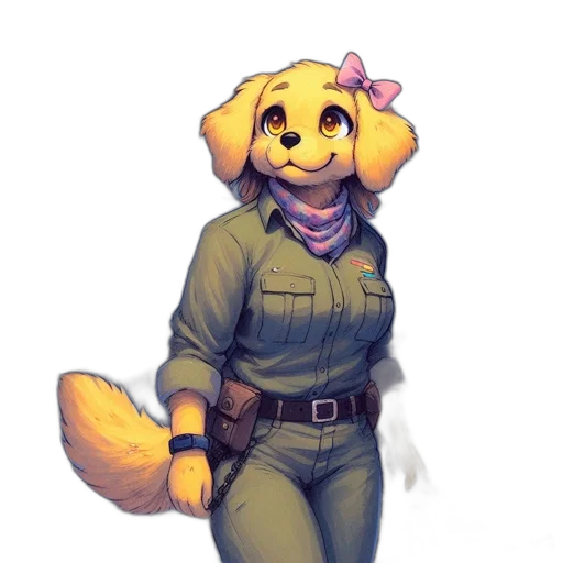 staff, jacket, animal, creature transparent PNG cut-out