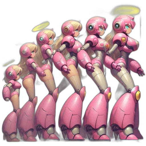 robot, weapon, staff, creature transparent PNG cut-out