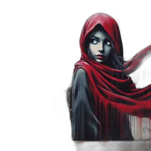 dress, mask, concept art, fantasy art transparent PNG cut-out
