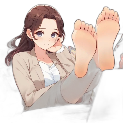 shoes, creature, staff, anime transparent PNG cut-out