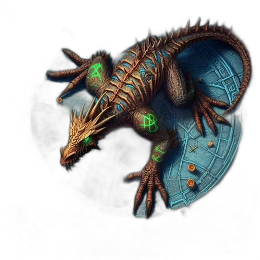 dragon, creature, animal, jewelry transparent PNG cut-out