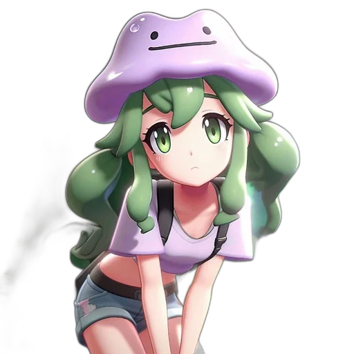 hat, staff, dress, weapon transparent PNG cut-out