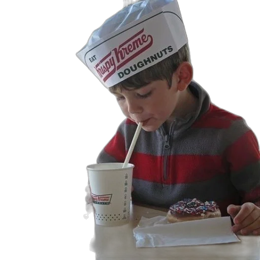 hat, food, two, boys transparent PNG cut-out