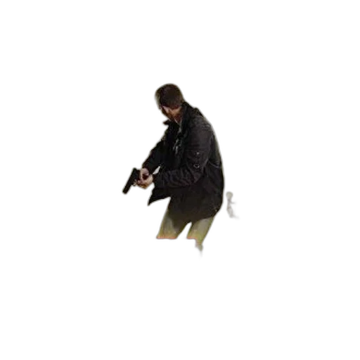 jacket, staff, umbrella, creature transparent PNG cut-out