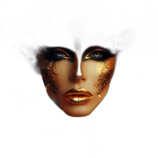 mask, face, crown, jewelry transparent PNG cut-out