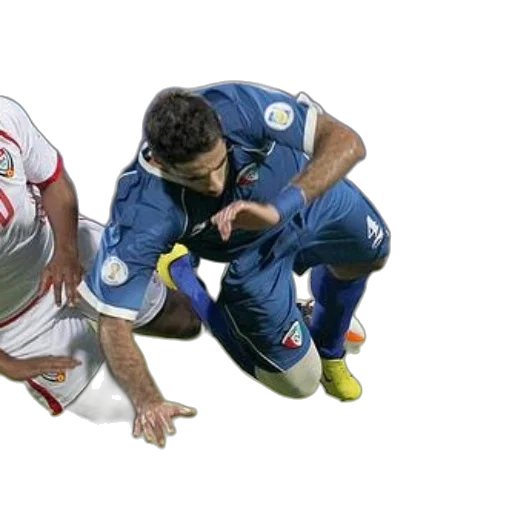 soccer, player, blue, uniform transparent PNG cut-out