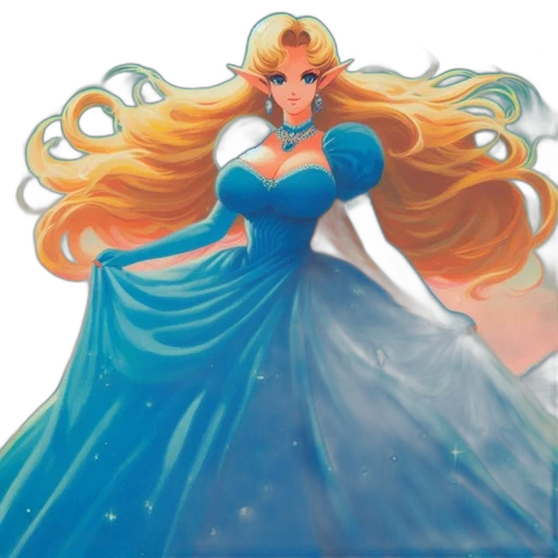 dress, crown, concept art, fantasy art transparent PNG cut-out