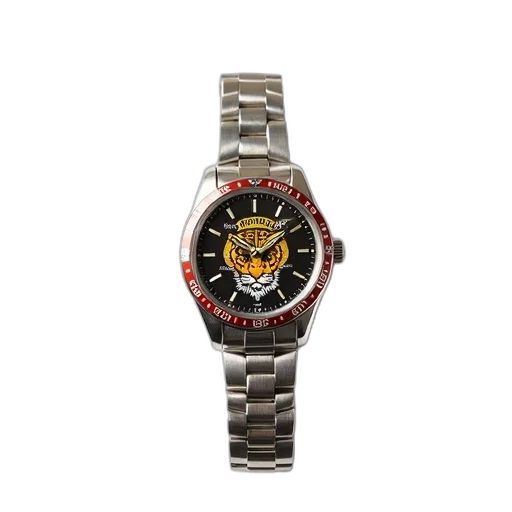 jewelry, silver, wristwatch, tiger transparent PNG cut-out