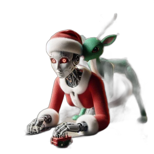 creature, 3d render, concept art, festive transparent PNG cut-out
