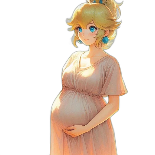 dress, crown, concept art, watercolor transparent PNG cut-out