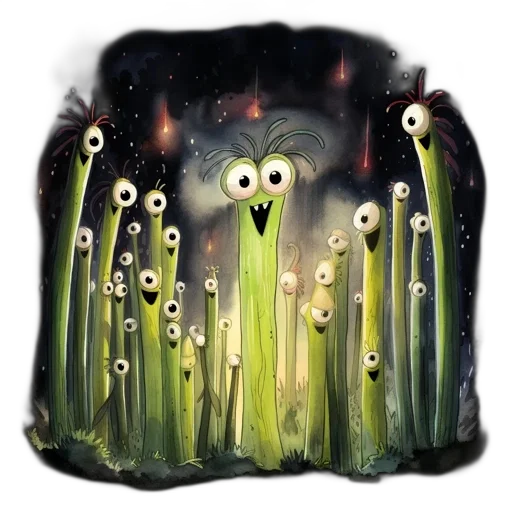 creature, jacket, staff, mask transparent PNG cut-out