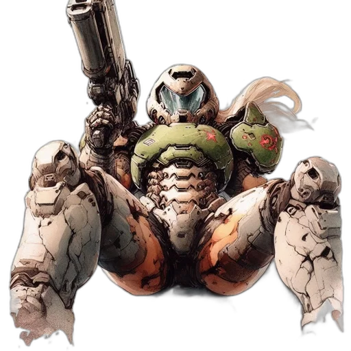 weapon, robot, concept art, fantasy art transparent PNG cut-out
