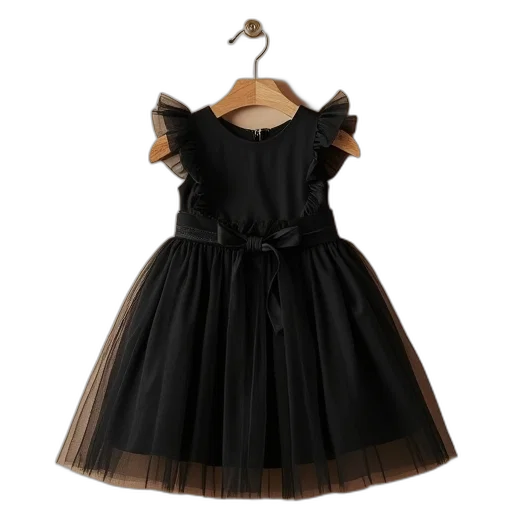 dress, dark, monochrome, cute transparent PNG cut-out