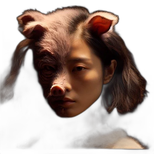animal, creature, mask, face transparent PNG cut-out