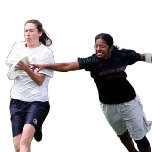 staff, two, women, playing transparent PNG cut-out