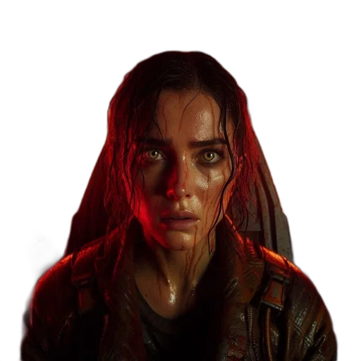 jacket, face, weapon, concept art transparent PNG cut-out