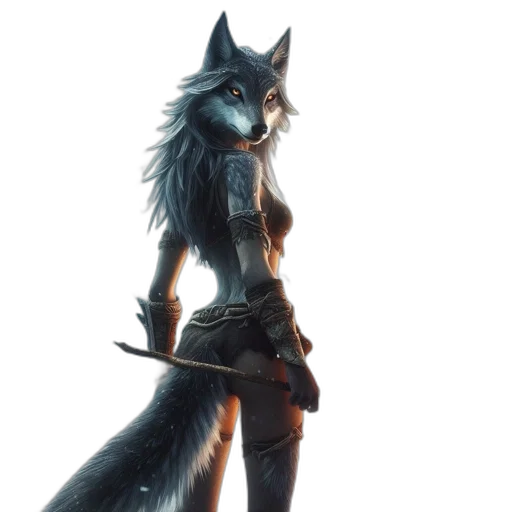 staff, animal, creature, dress transparent PNG cut-out