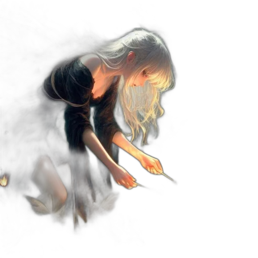mask, dress, dragon, hair transparent PNG cut-out