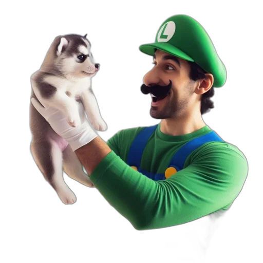animal, creature, hat, staff transparent PNG cut-out