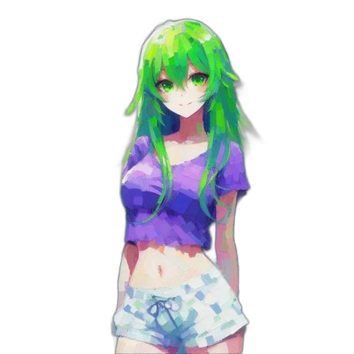 dress, creature, staff, robot transparent PNG cut-out