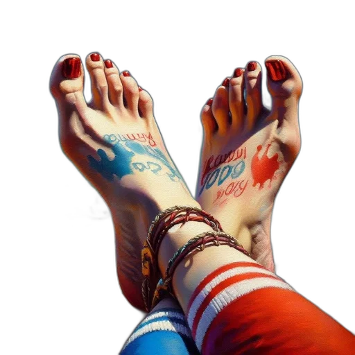 shoes, jewelry, photorealistic, comic book art transparent PNG cut-out