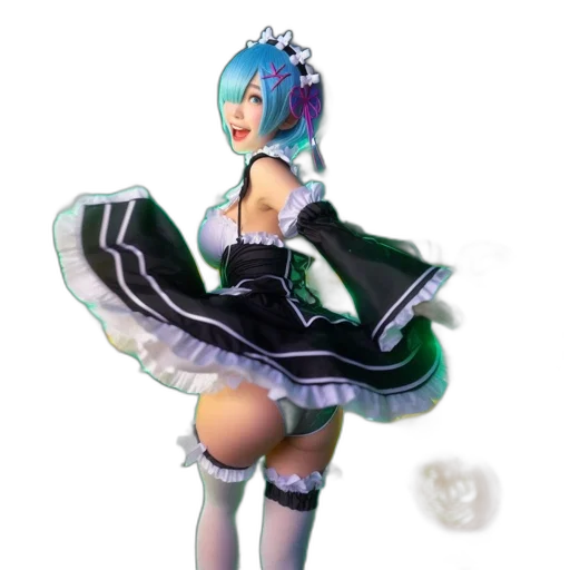 dress, robot, staff, concept art transparent PNG cut-out