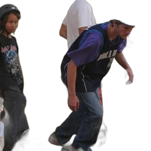 man, blue, purple, shirt transparent PNG cut-out