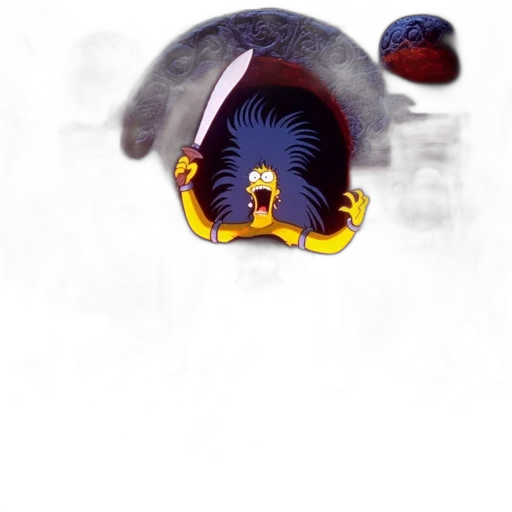 animal, creature, crown, staff transparent PNG cut-out